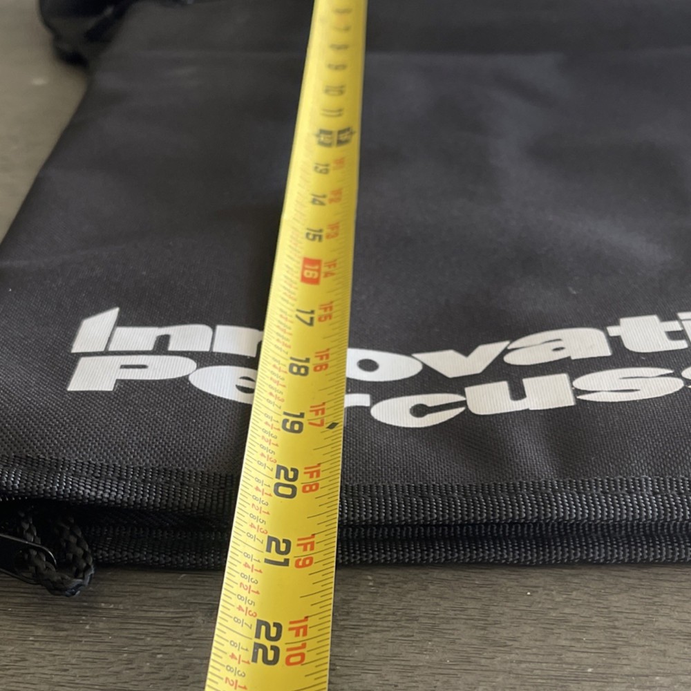 Innovative Percussion Black Fabric Bag with Zipper, Carry Handle, Carry Strap