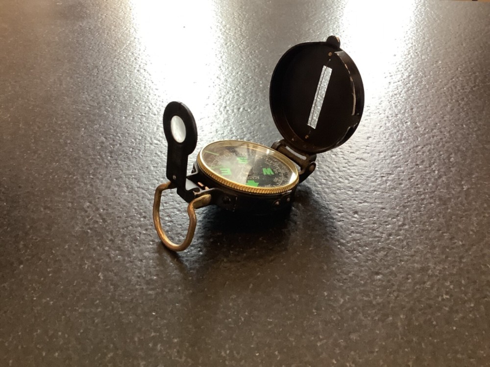 Vintage Lensatic Academy Compass