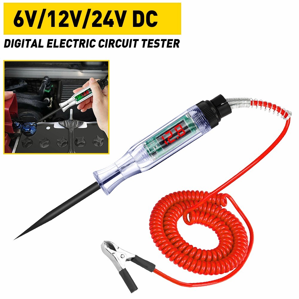 Car Auto 6-24V Power Probe Circuit Digital Electrical Tester Test Device System