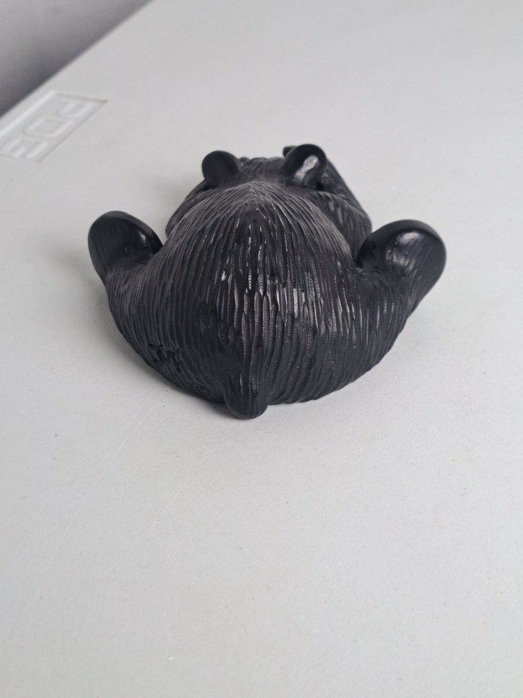 BearFoots Big Sky Carvers Jeff Fleming 'RUBY' Lying Down Resin Bear Figurine
