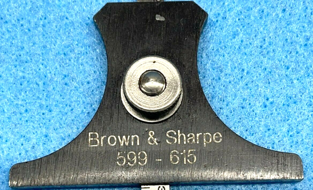 BROWN & SHARP 599-615 DEPTH GAGE RULER 0-6" RANGE