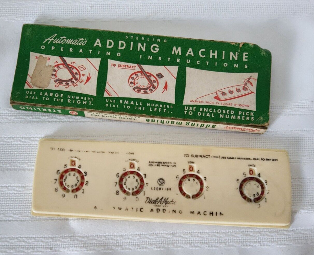 Sterling Automatic Adding Machine pick not included Vintage