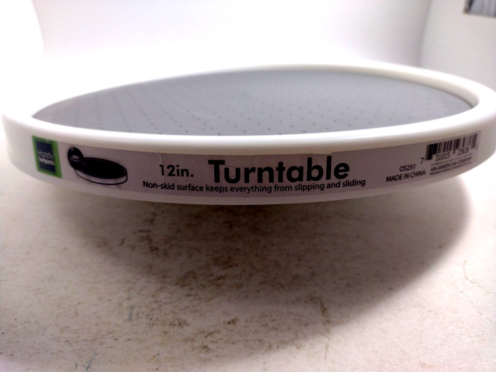 1 Tier Plastic 12in Diameter Turntable