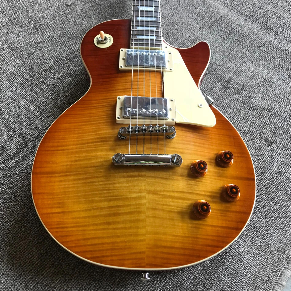 Professional LP Standard High Quality Electric Guitar,Chrome Hardware 6 Strings