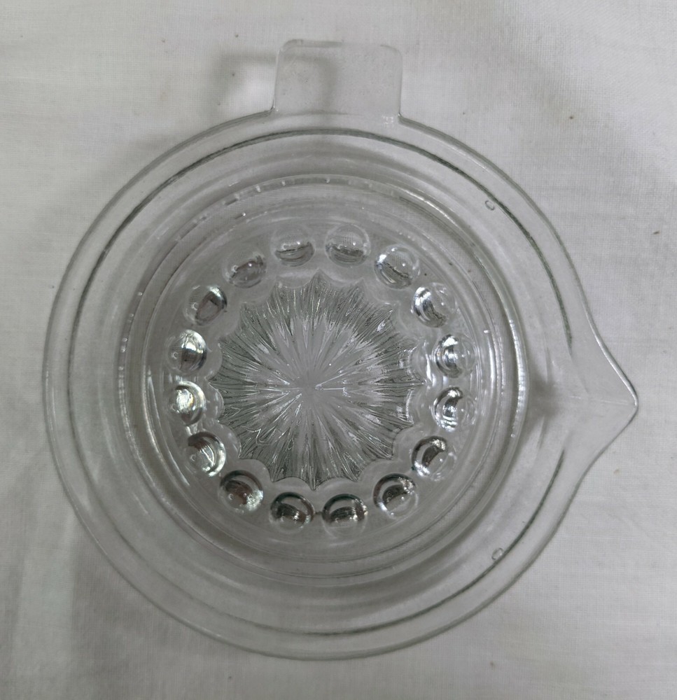Vintage Clear Glass Hand Juicer
