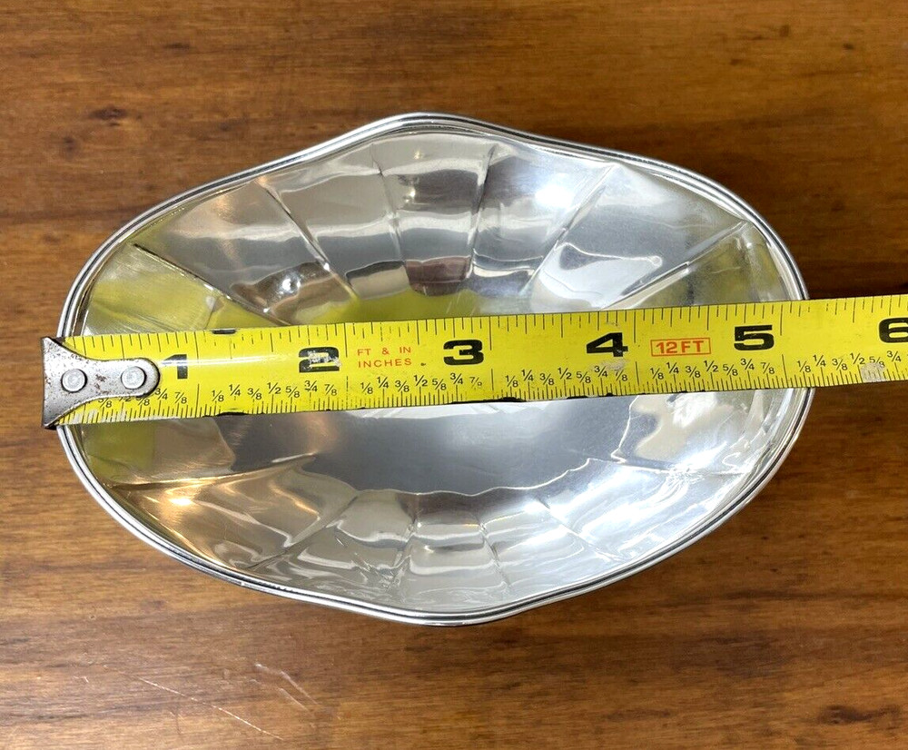 Sterling Silver Oval Shaped Footed Bowl, Candy Dish 67 Grams