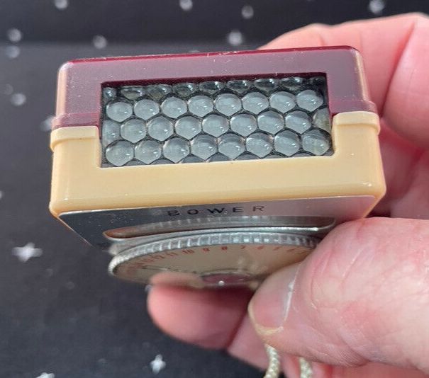 Vintage Bower Model 31 Camera Light Meter w/ original Case Untested