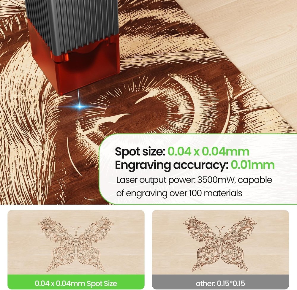 High Precision Mini Laser Cutter 130x140mm Working Area