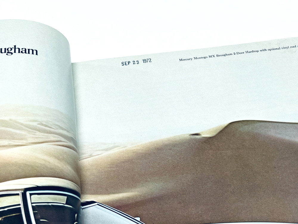 1973 Mercury Montego Brougham MX GT Brochure