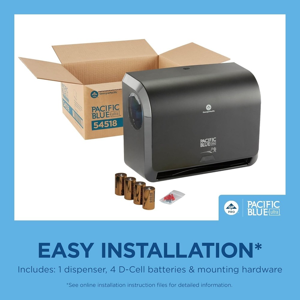 Pacific Blue Ultra 9" Mini Touchless Paper Towel Dispenser - Efficient & Compact