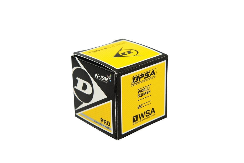 Dunlop Pro Double Yellow Dot Squash Balls (Dozen Pack)