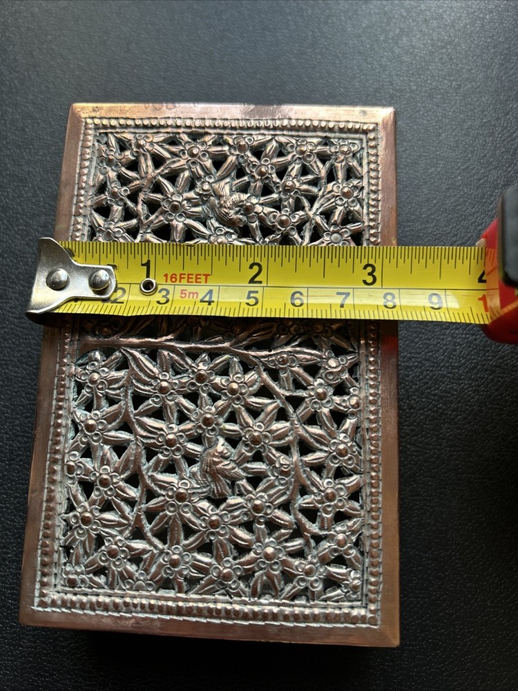 O) Vintage Cambodian Cigarette Case.