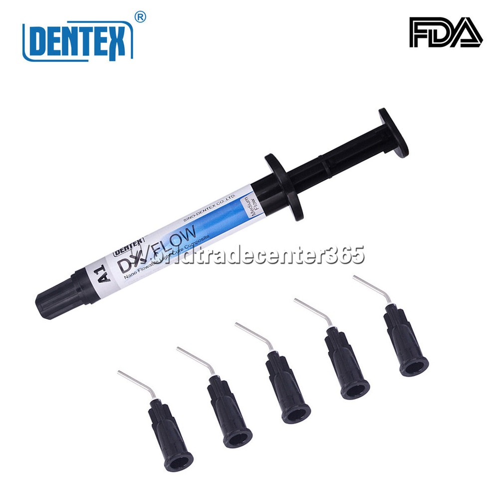 DX.FLOW Dental Flowable Light Cure Composite Resin Medium Flow DENTEX