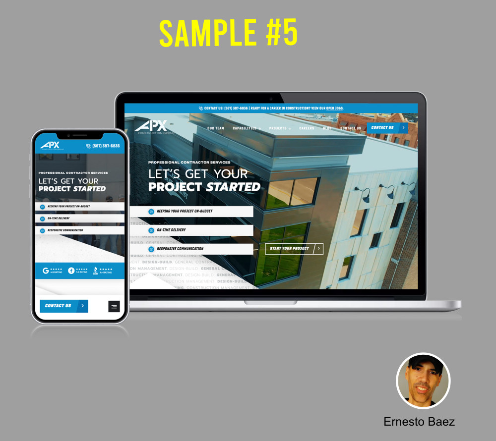 MODERN WORDPRESS WEBSITE - CUSTOM WEBSITE DESIGN SERVICES MOBILE FRIENDLY