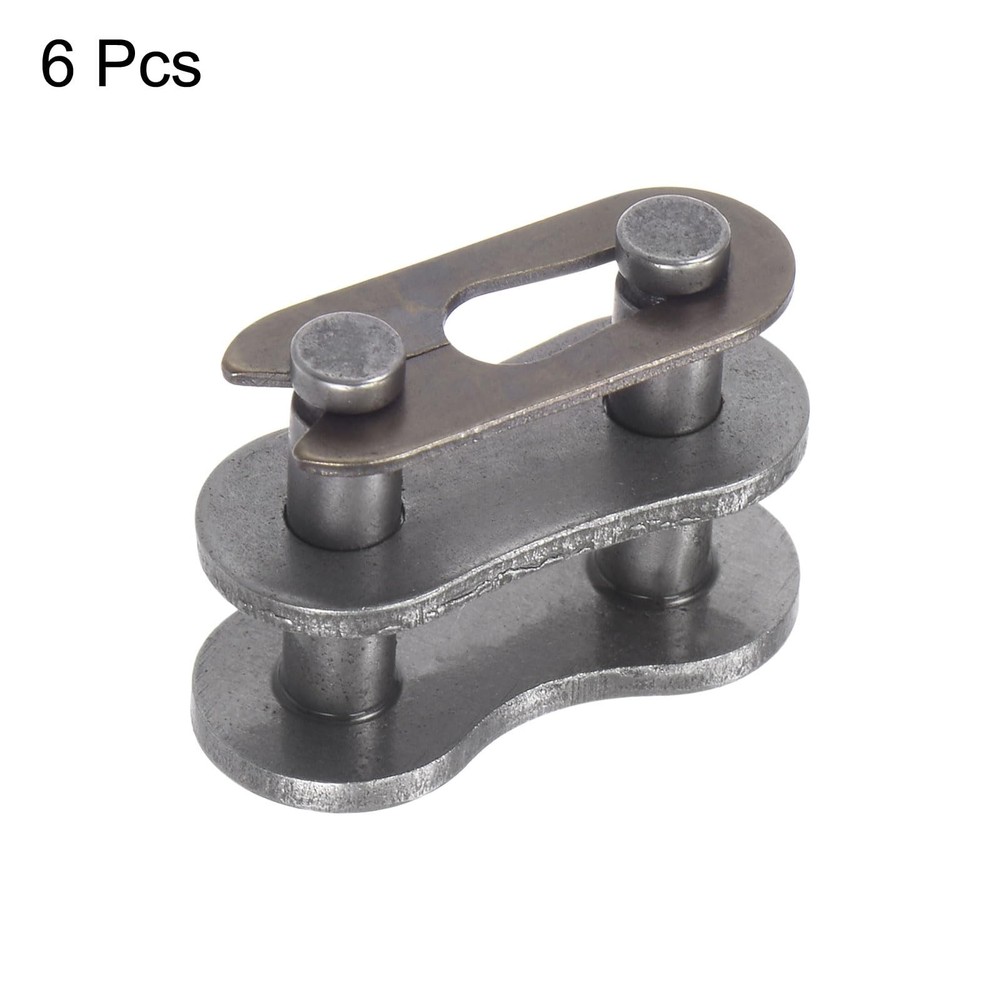 uxcell 6Pcs #40 Chain Master Connector Link Roller, 1/2" Pitch Carbon