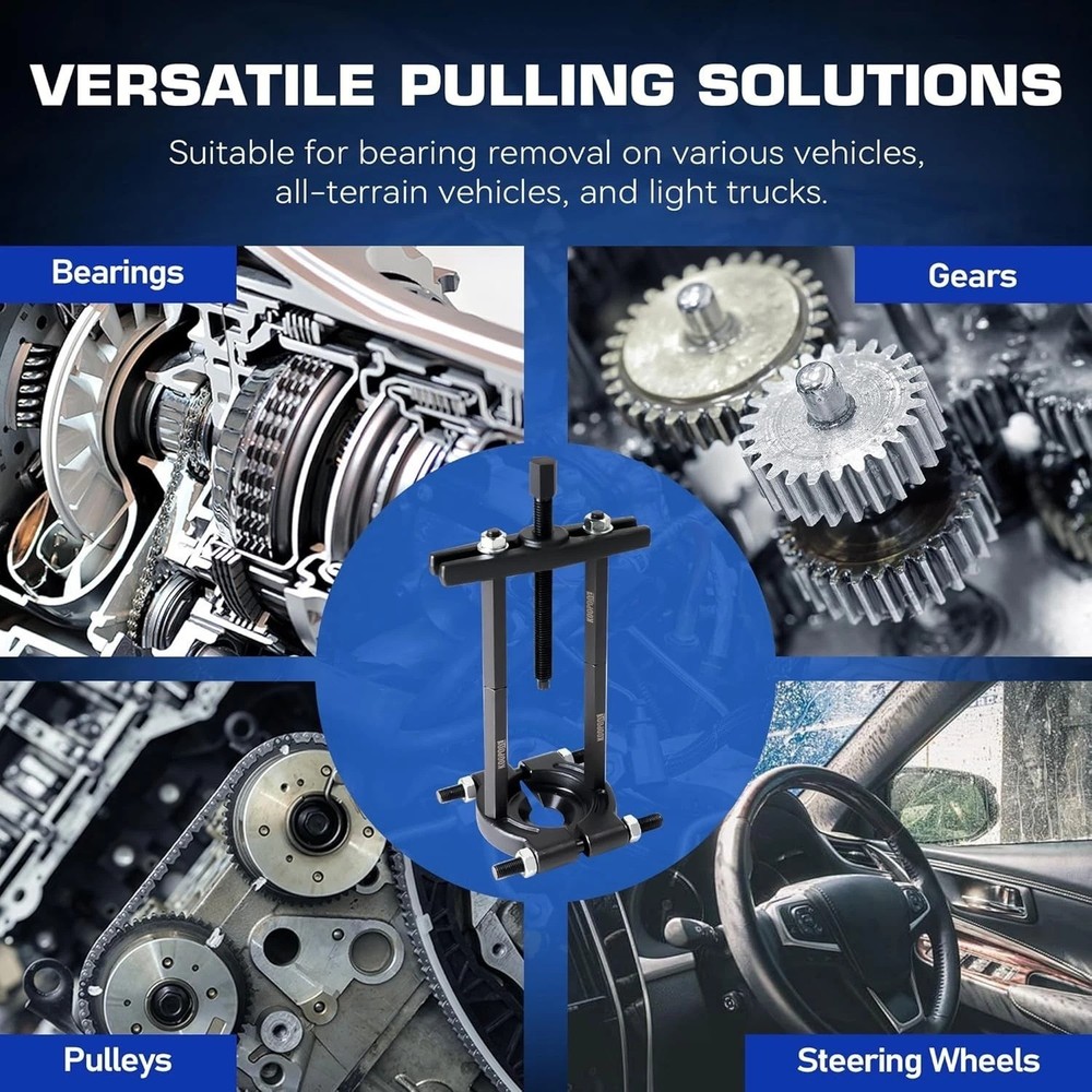 Wheel Hub Puller Set, 5 Ton Capacity Bearing Separator