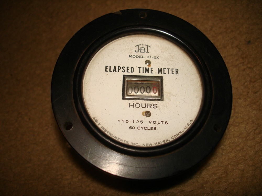 Vintage JBT Instruments Elapsed Time Meter 31-EX