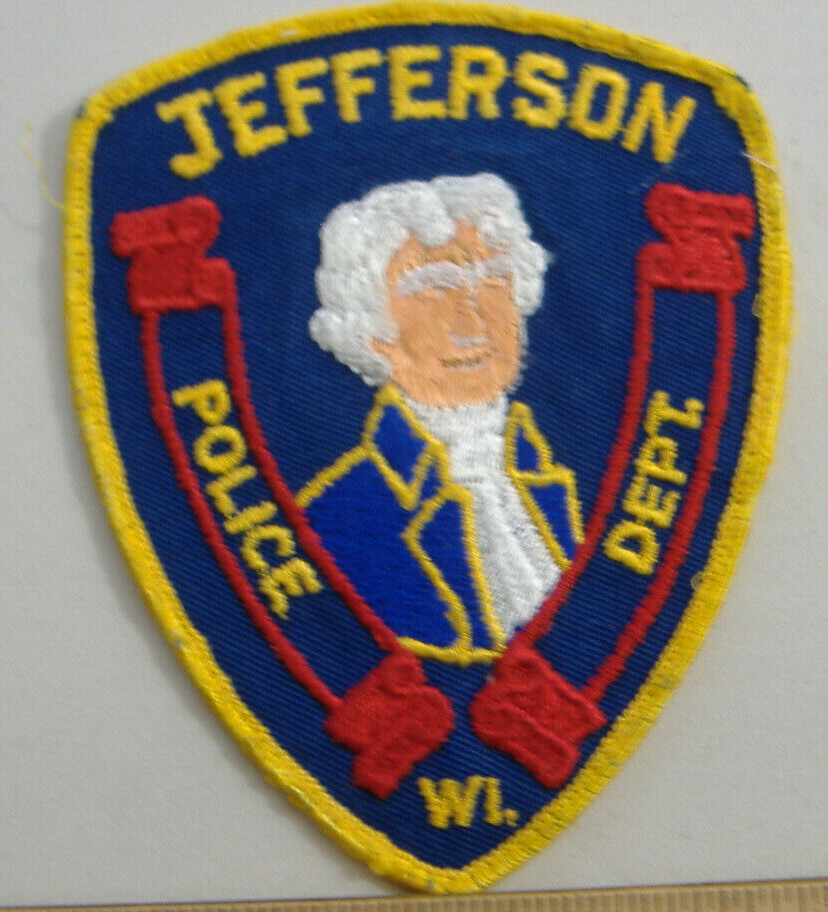 JEFFERSON  WISCONSIN   POLICE FABRIC   PATCH
