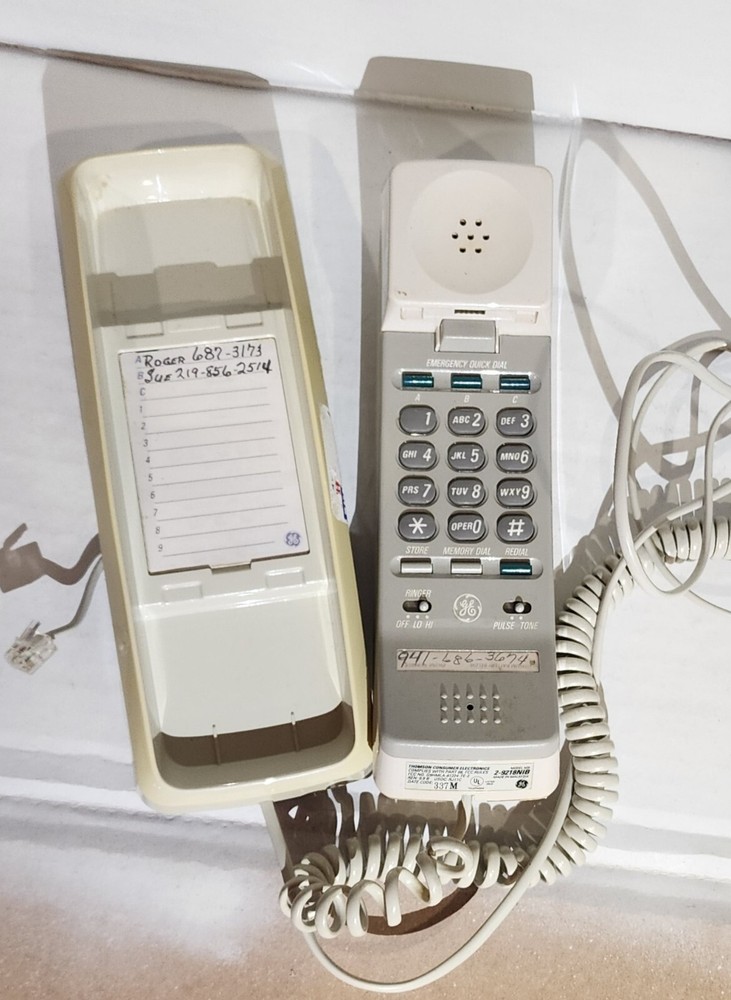 Thomson Consumer Electronics Corded Phone Model #2-9218NIB 8ft Cord UNTESTED