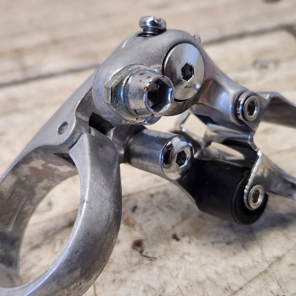 2004 Shimano Tiagra FD-4400 Double 2X Bicycle Front Clamp On 31.8 Bottom Pull