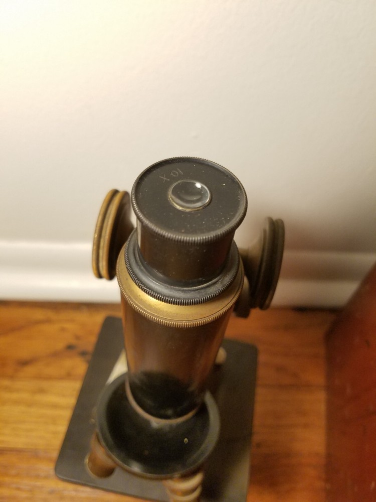 Spencer Lens Company Antique Darkfield Microscope Monocular With Case