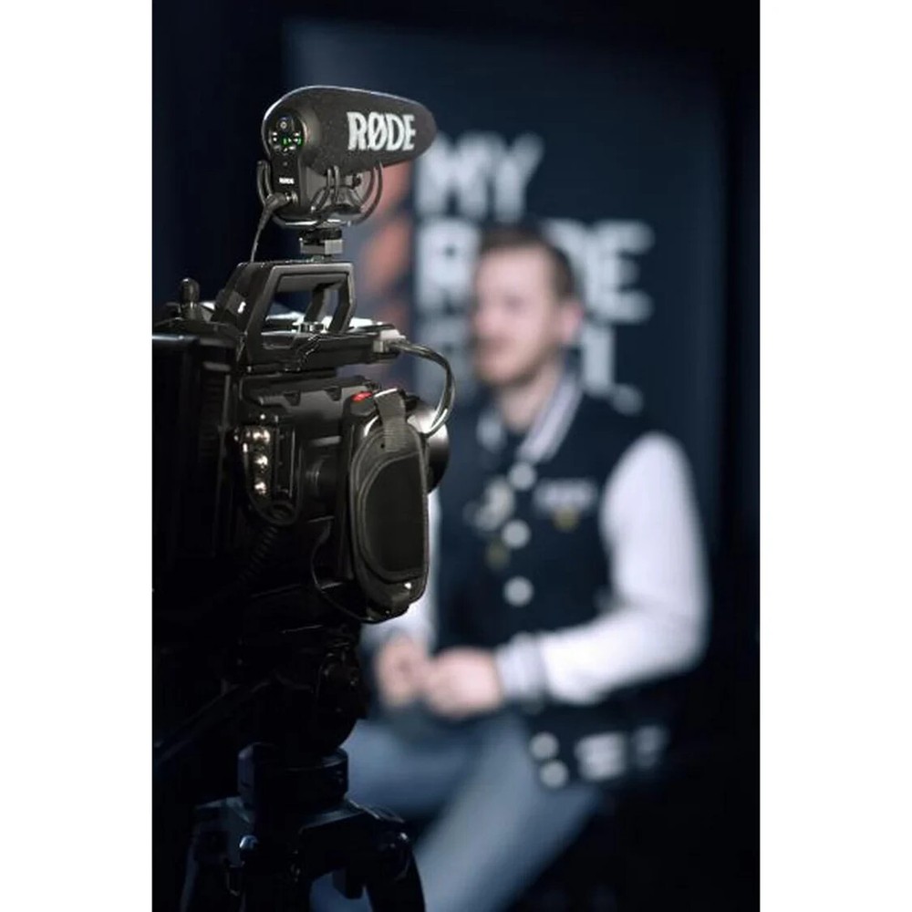 RODE VideoMic Pro+ Compact Directional On-Camera Microphone, Black
