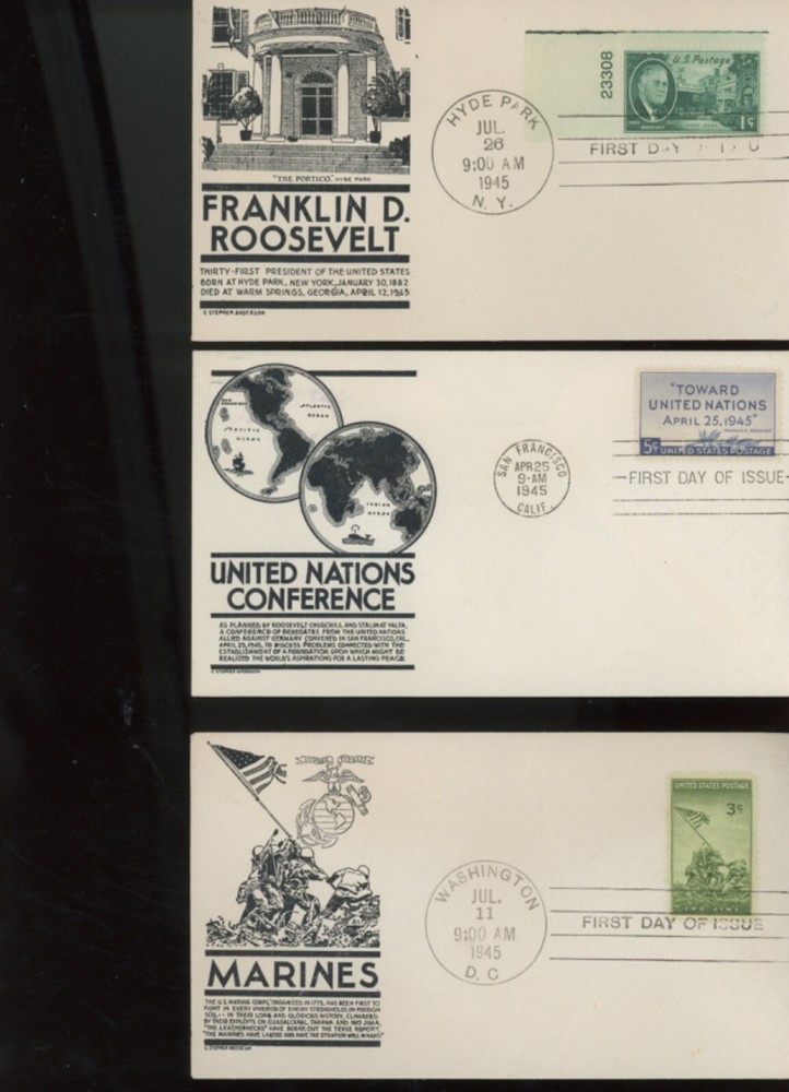 CS Anderson Cachets fdc 72 set d (ip