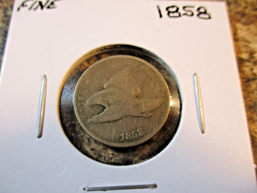 1858 FLYING EAGLE CENT FINE    XXT