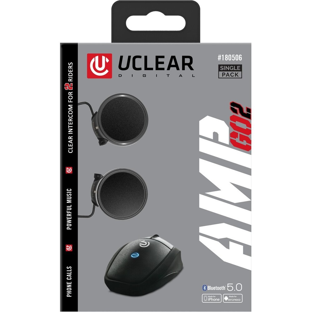 UCLEAR Digital Amp Go 2 Bluetooth Single Communicator - 180506