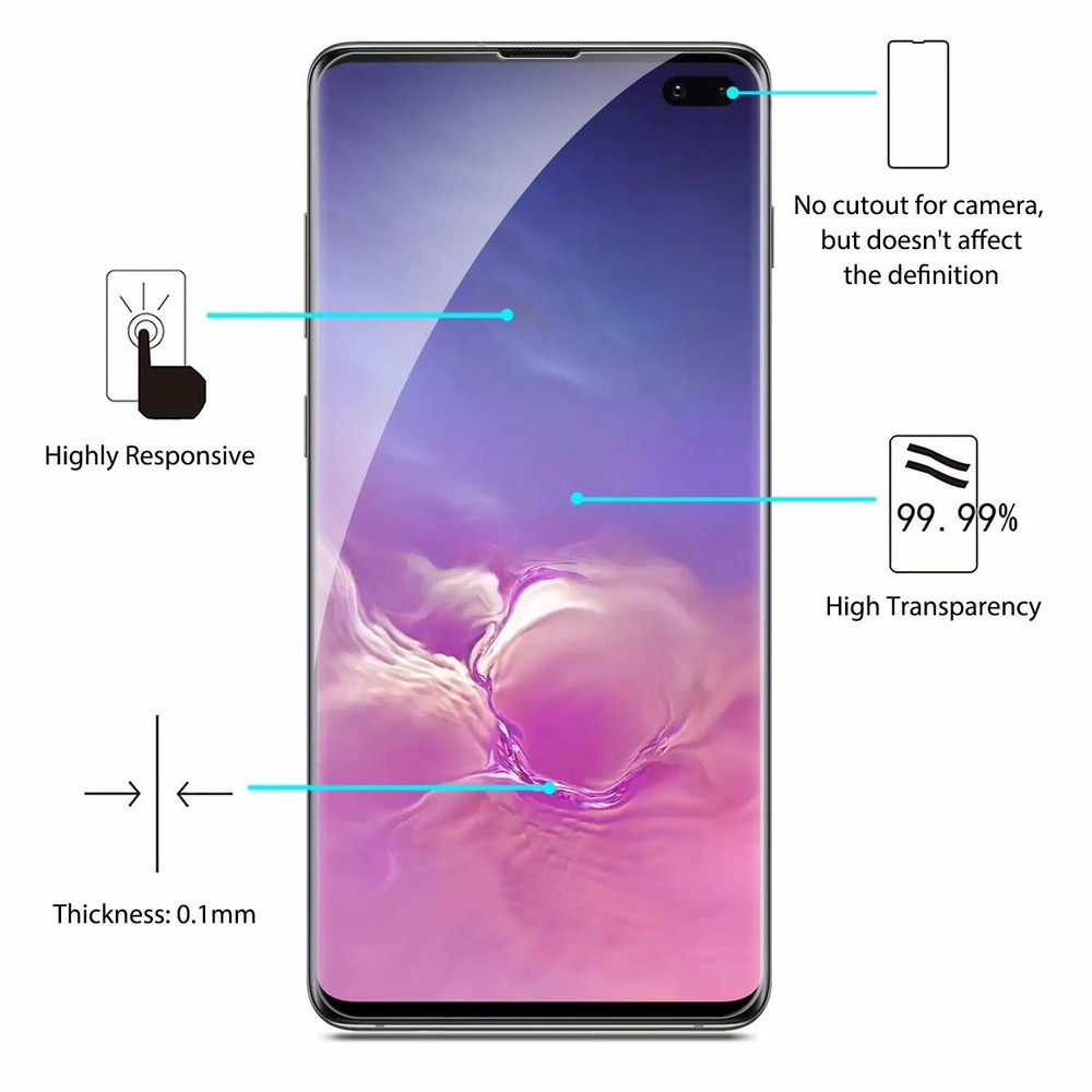 [2PK] Samsung Galaxy Note 10 10+ 9 8 S20 Full Coverage Soft TPU Screen Protector