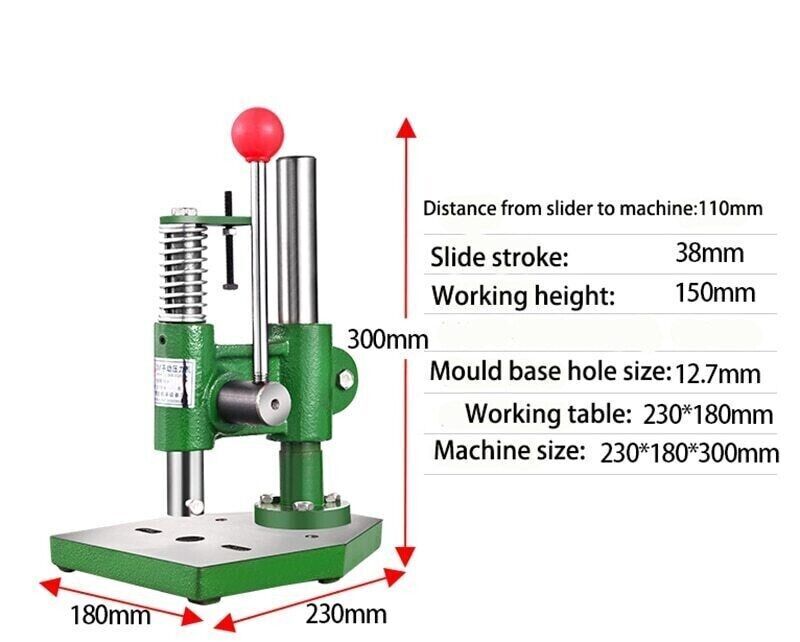 Small Hand Punch Press Table Type Hand Press, Die Pressing Machine