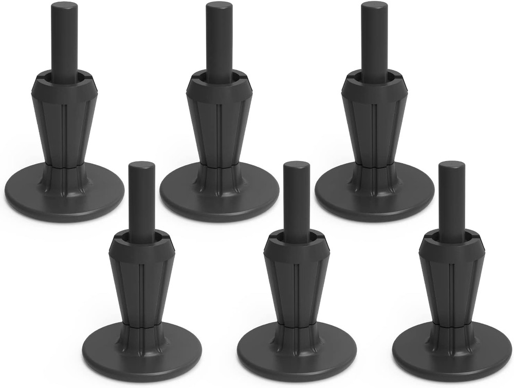 KOHOME 6Pcs Steel Stem Plastic Bed Frame Feet,Sturdy Bed Frame Legs for Replace