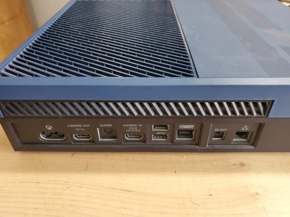 Microsoft Xbox One Console Gaming System Blue 1540 With Charger No Controller