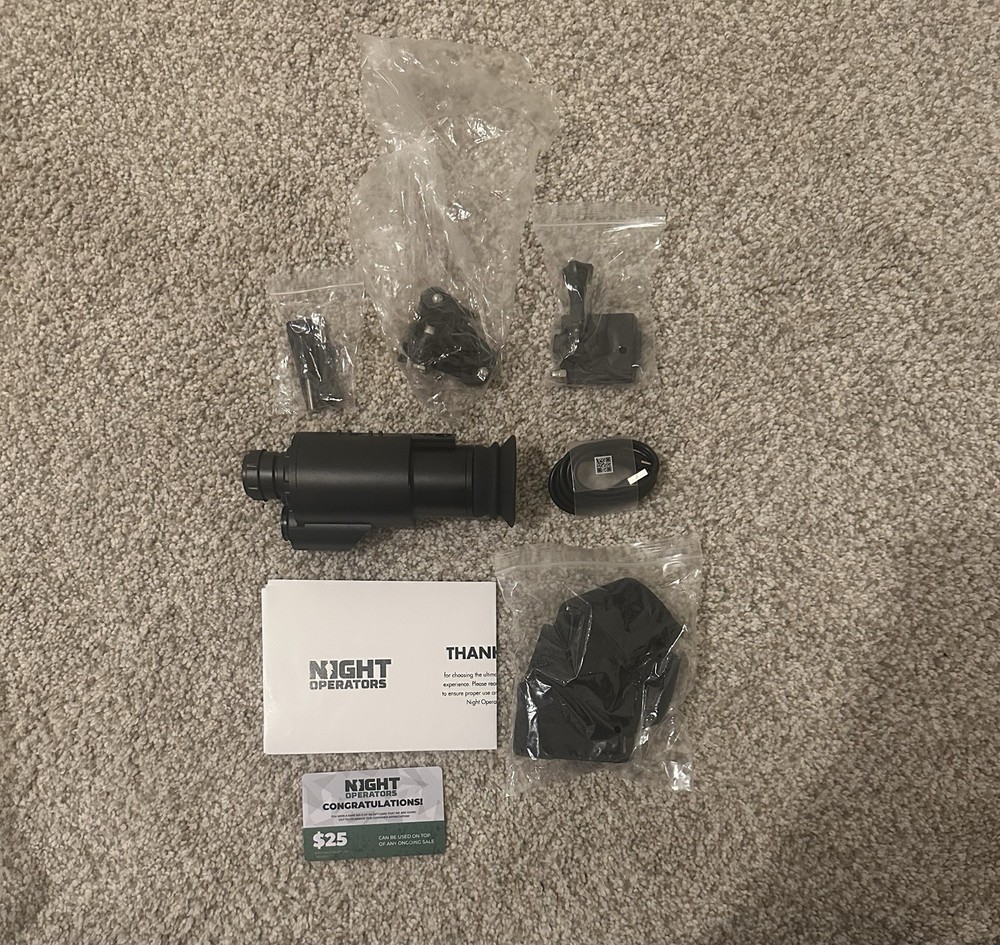 Night Operators Fusion Thermal Imaging Night Vision Scope Black
