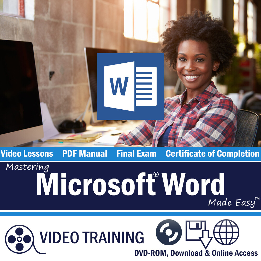 Learn Microsoft WORD 2019 Training Tutorial DVD-ROM Course 10 Hours 210 Lessons