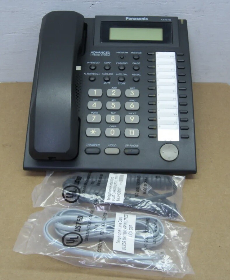 Panasonic KX-T7735 24-Button Display Phone (Black) *Refurbished*
