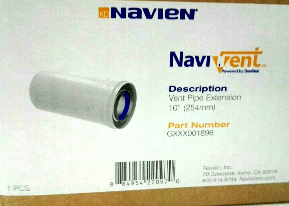 Navien GXXX001896 Vent Pipe Extension - 10 inch