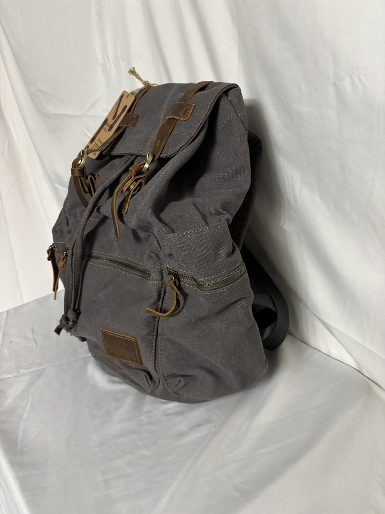 Augar Jan Backpack - Grey/Blue - 100% Cotton