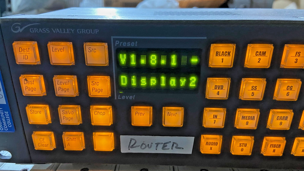 USED Grass Valley Encore/Prelude PMB Control Panel POWER TESTED