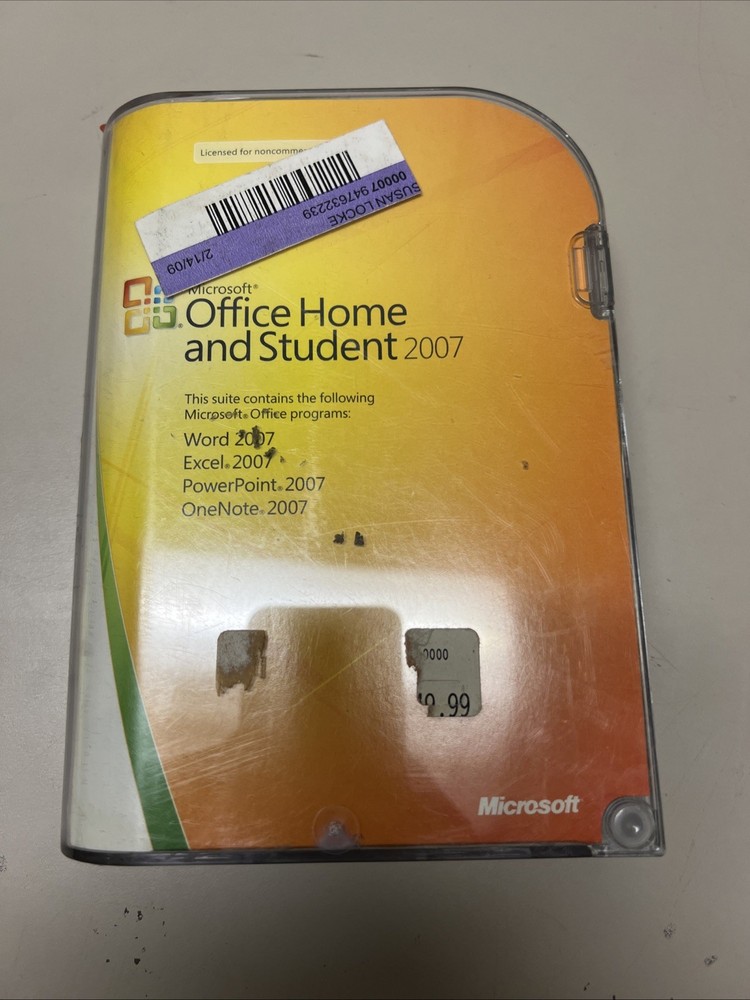 Microsoft Office 2007 Home and Student, Full Version For 3 PC’s