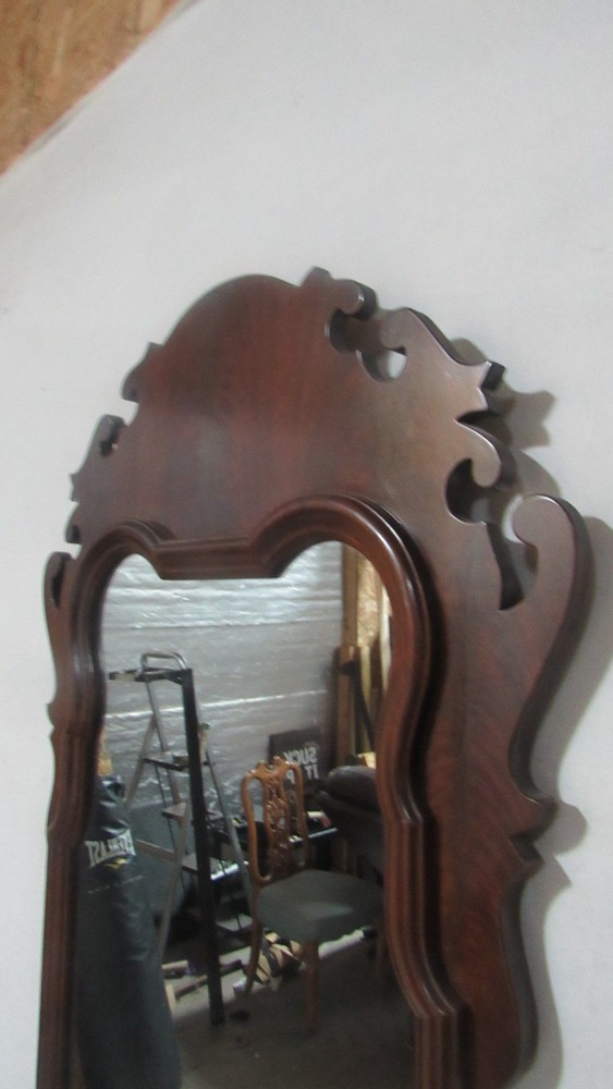 Drexel Chippendale Mirror Mahogany Wall Carved