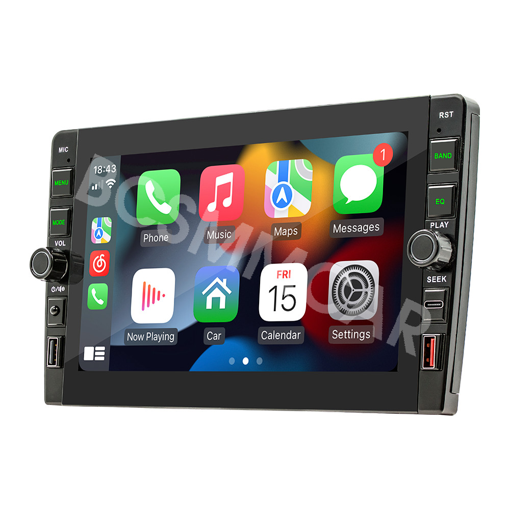 2Din Android Car Stereo Radio Bluetooth GPS Navigation for Carplay Android Auto