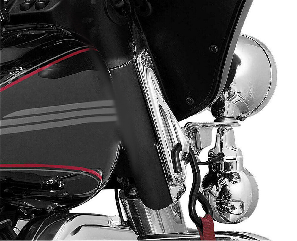 Front Fork Teardrop Tie-Down Bracket For Harley Touring Electra Glide Road King