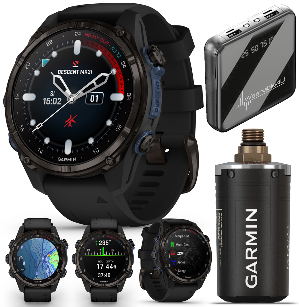 Garmin Descent Mk3i 43 mm Titanium Dive Computer Smartwatch w/ T2 Transceiver