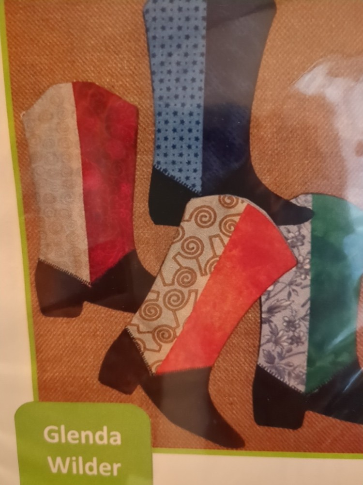 GLENDA WILDER DESIGNS - Quilt PATTERN - JUST KICKIN' IT - Mini Boot Pattern