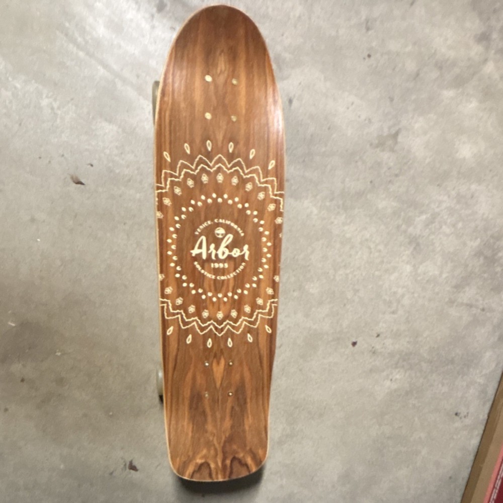 Arbor Complete Longboard Wood Finish Decorative Design