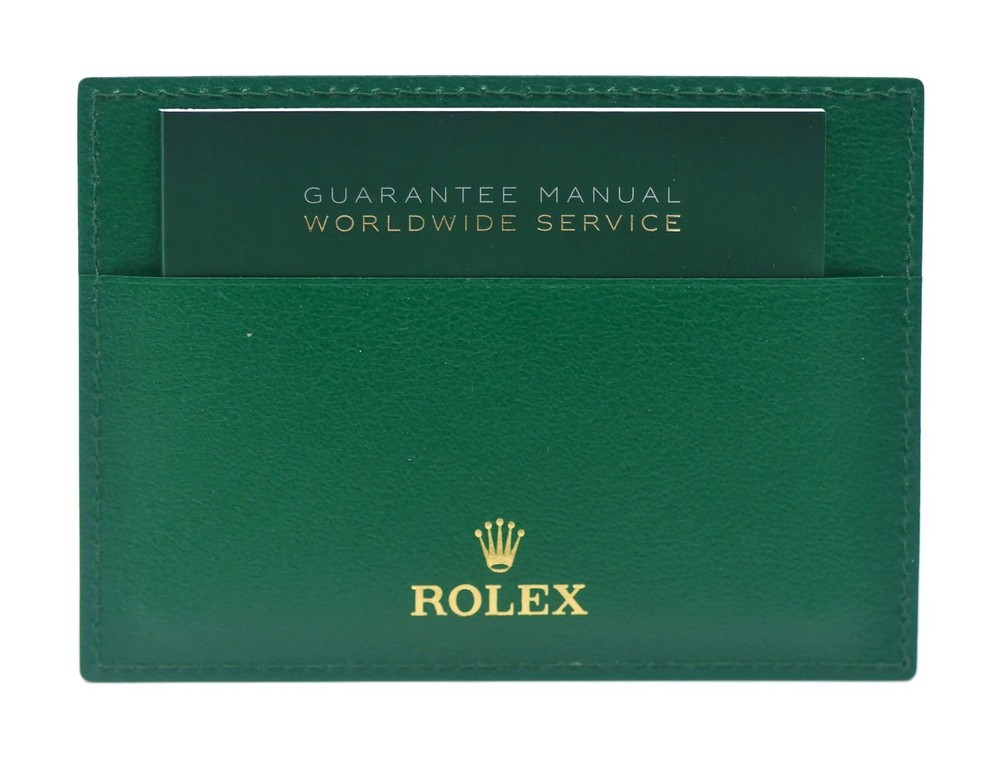 Rolex Green Wallet Booklet Manual
