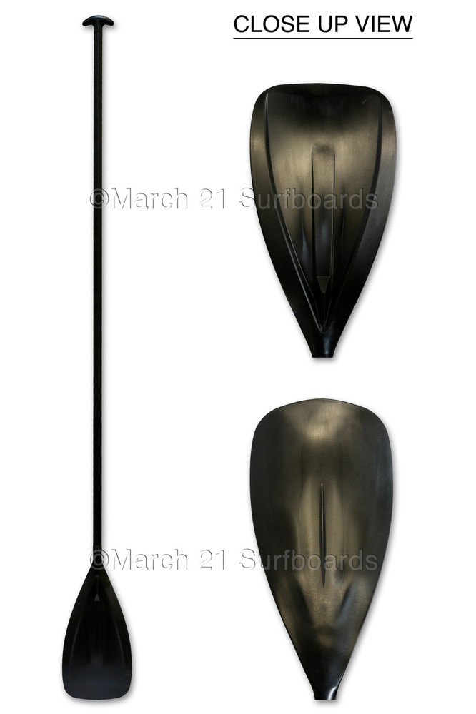 84" 1 PC ALUMINUM PADDLE STAND UP PADDLE BOARD SUP BLACK