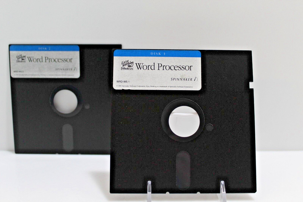 Word Processor; Easy Working for Windows - 5 1/4 Floppy Disks, Spinnaker 1992