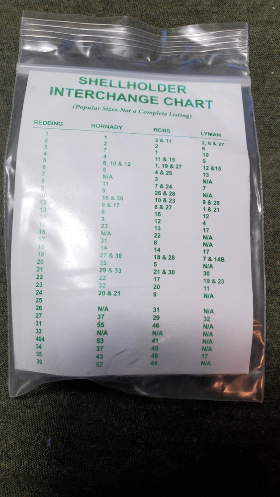 Redding E-Z FEED SHELL HOLDER 52 44 Part 11019 New!